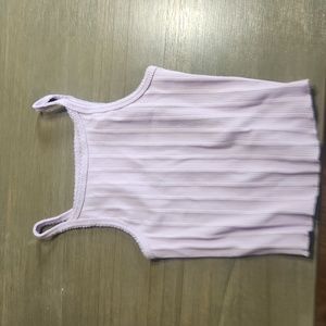 set of 2 aeropostale crop tops, sizes XS, light purple and black